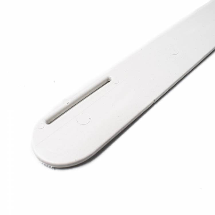 Jumbo steeketiket wit met sleuf 30 cm (50 stuks per doos)