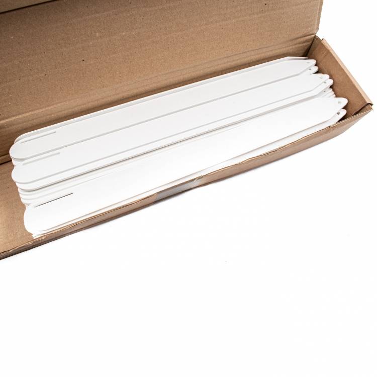 Jumbo steeketiket wit met sleuf 40 cm (50 stuks per doos)