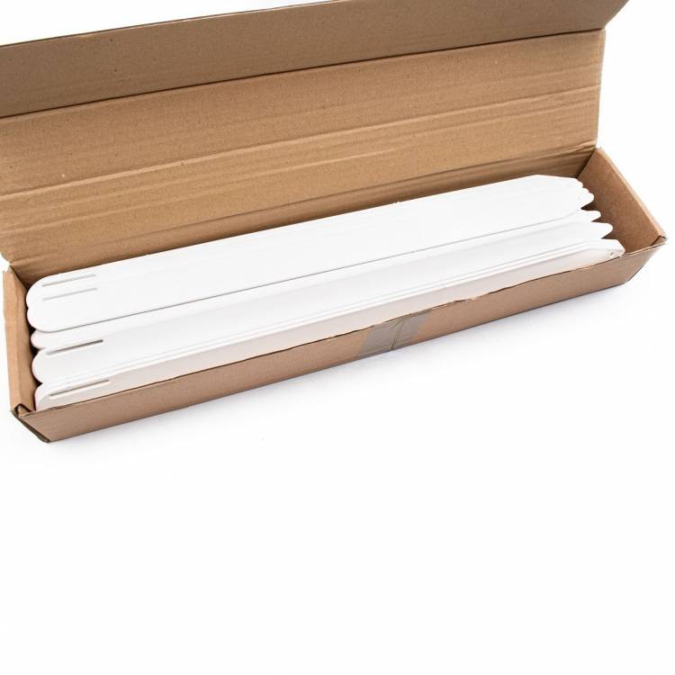 Jumbo steeketiket wit met sleuf 50 cm (50 stuks per doos)