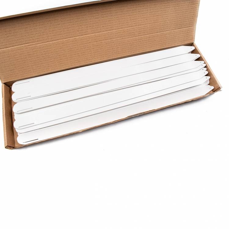 Jumbo steeketiket wit met sleuf 60 cm (50 stuks per doos)
