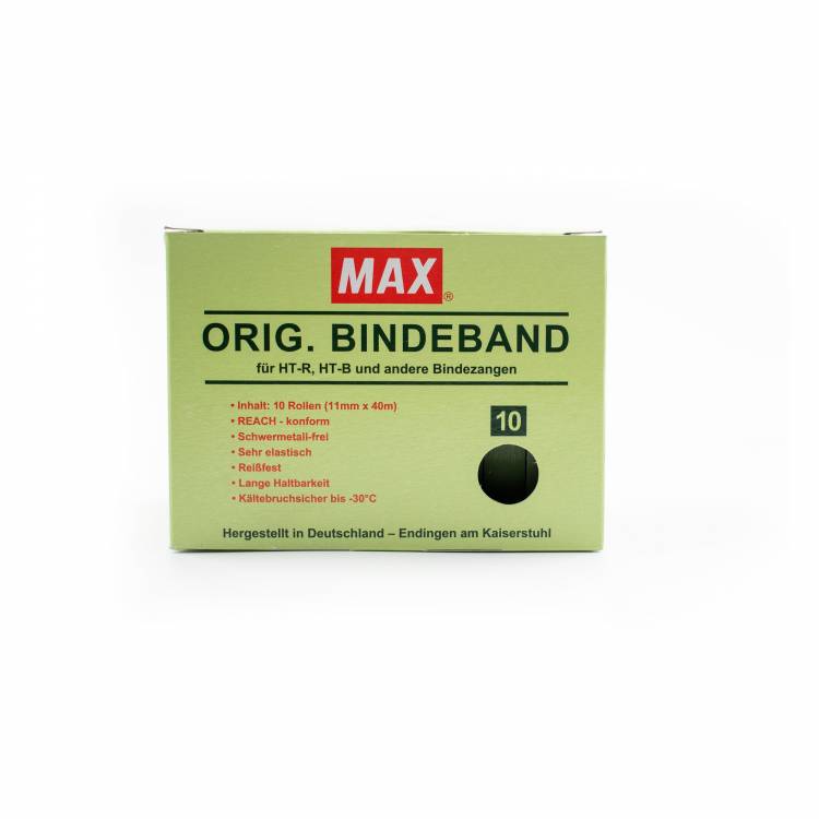 MAX Tape 0,10 mm groen, 40 meter per rol (10 rolletjes per doosje)