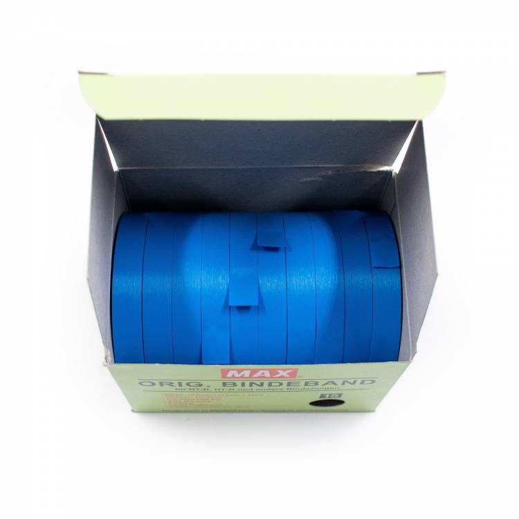 MAX Tape 0,15 mm blauw, 26 meter per rol (10 rolletjes per doosje)