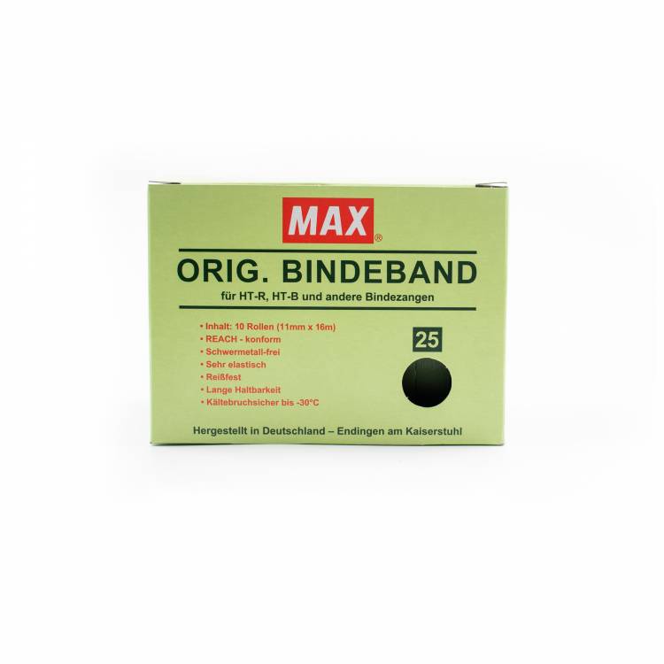 MAX Tape 0,25 mm groen, 16 meter per rol (10 rolletjes per doosje)