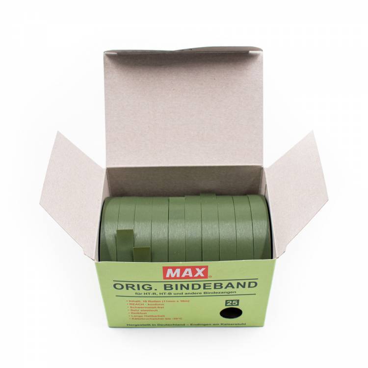 MAX Tape 0,25 mm groen, 16 meter per rol (10 rolletjes per doosje)