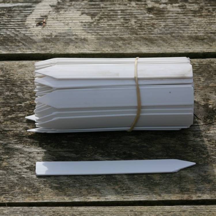 Steeketiketten klein, wit 16 x 1,7 cm (1.000 stuks per doos)