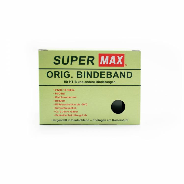 Super MAX Tape 0,10 mm groen, 40 meter per rol (10 rolletjes per doosje)