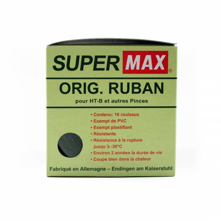 Super MAX Tape 0,10 mm groen, 40 meter per rol (10 rolletjes per doosje)