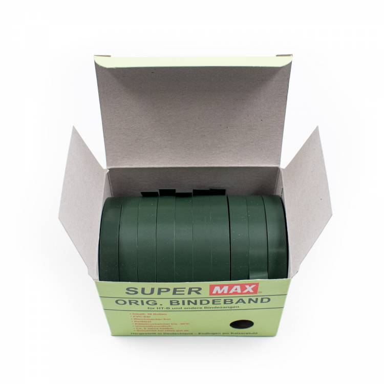 Super MAX Tape 0,10 mm groen, 40 meter per rol (10 rolletjes per doosje)