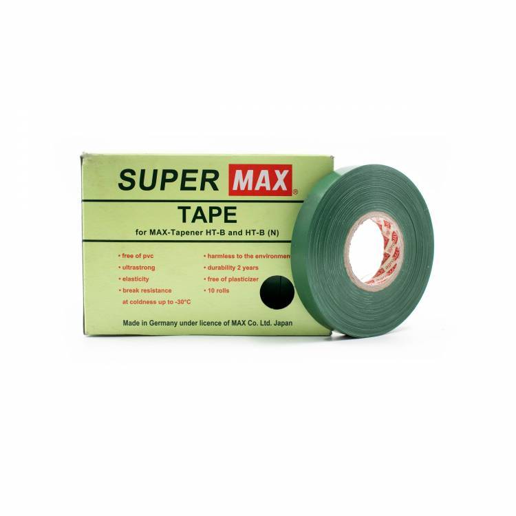 Super MAX Tape 0,10 mm groen, 40 meter per rol (10 rolletjes per doosje)