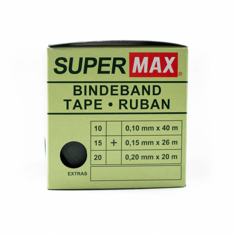 Super MAX Tape 0,15 mm groen, 26 meter per rol (10 rolletjes per doosje)