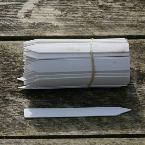 Steeketiketten klein, wit 14 x 1,7 cm (1.000 stuks per doos)