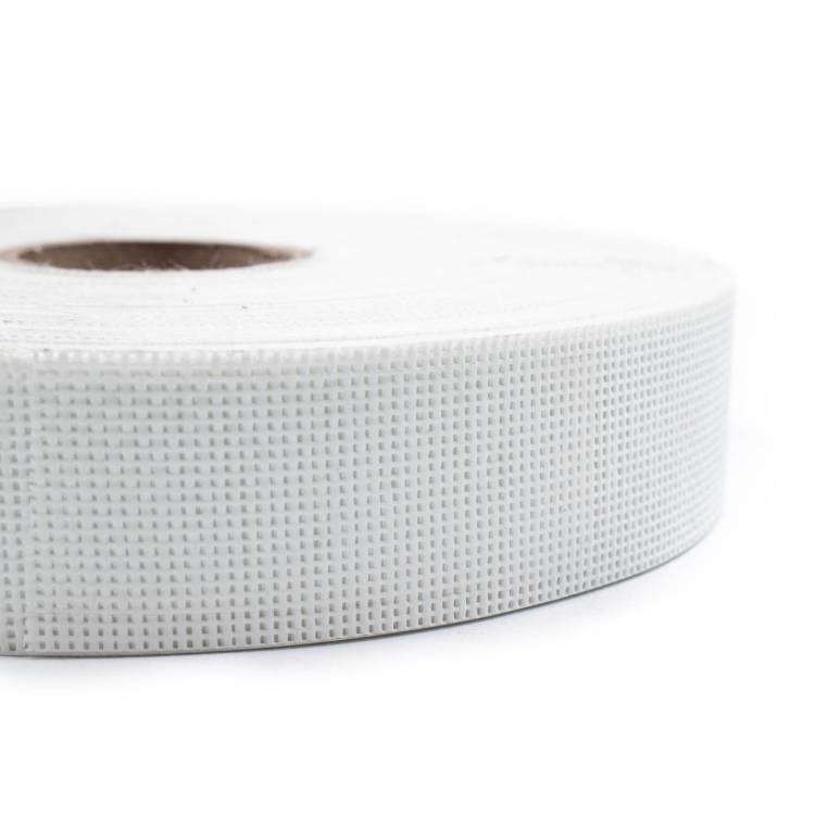 Treviraband wit gaas, 100 m x 40 mm (100 meter op rol)