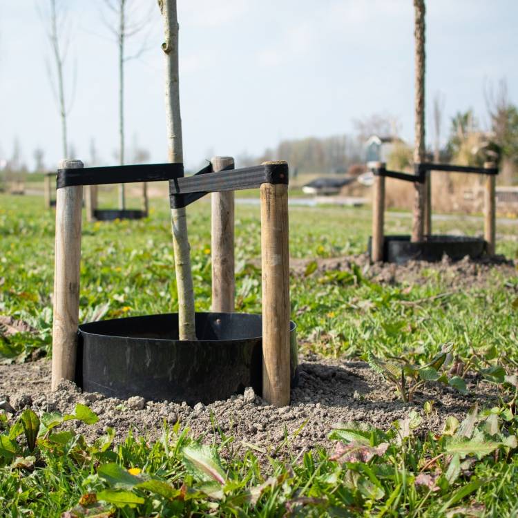 Arboleo gietrand HDPE zwart 1,50 mm 50 x 0,30 m (50 meter op een rol )